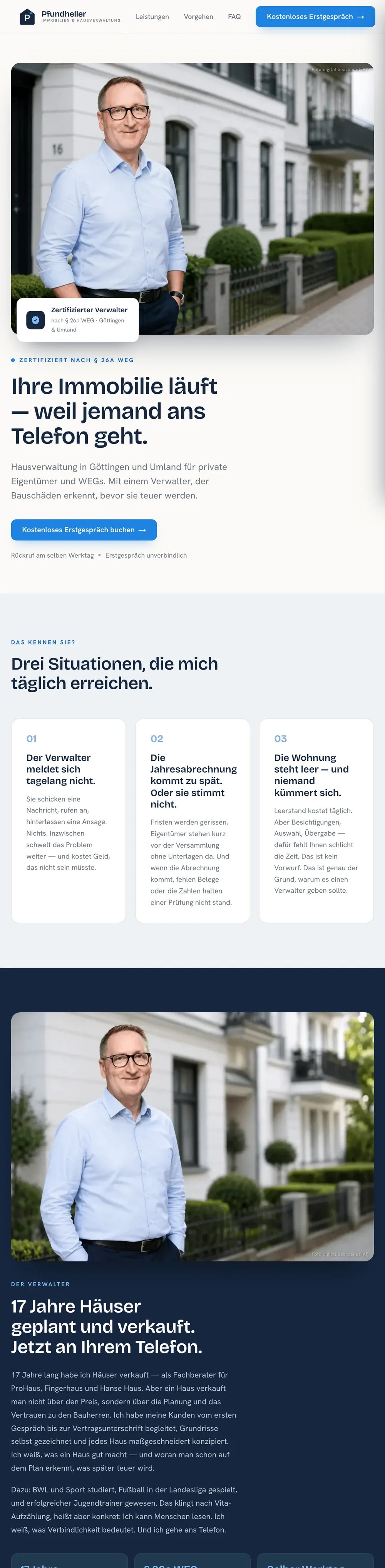pfundheller-immobilien.de — Tablet-Ansicht